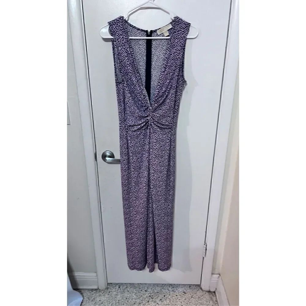 Michael Kors Pink Purple Sleeveless Jumpsuit Womens SZ S
